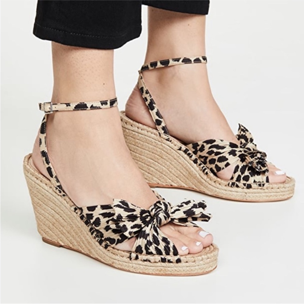 Loeffler Randall 'Charley' Leopard Bow Espadrilles